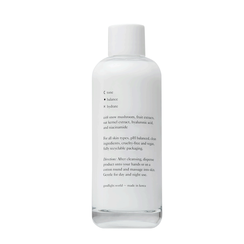 moon glow milky toning lotion, by good light.